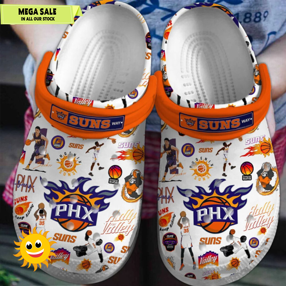 Phoenix Suns Basketball National Basketball Association Sport Crocs Clogs Shoes  365crocsjpg