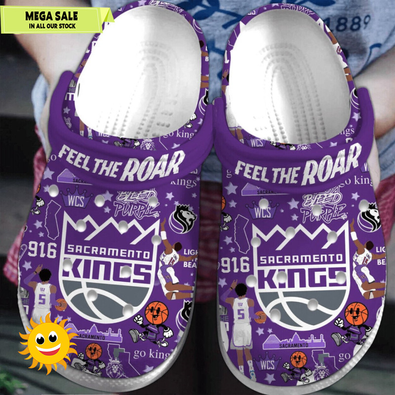 Sacramento Kings NBA Lovers Clogs Shoes Crocs Hoops Comfort Experience  365crocsjpg