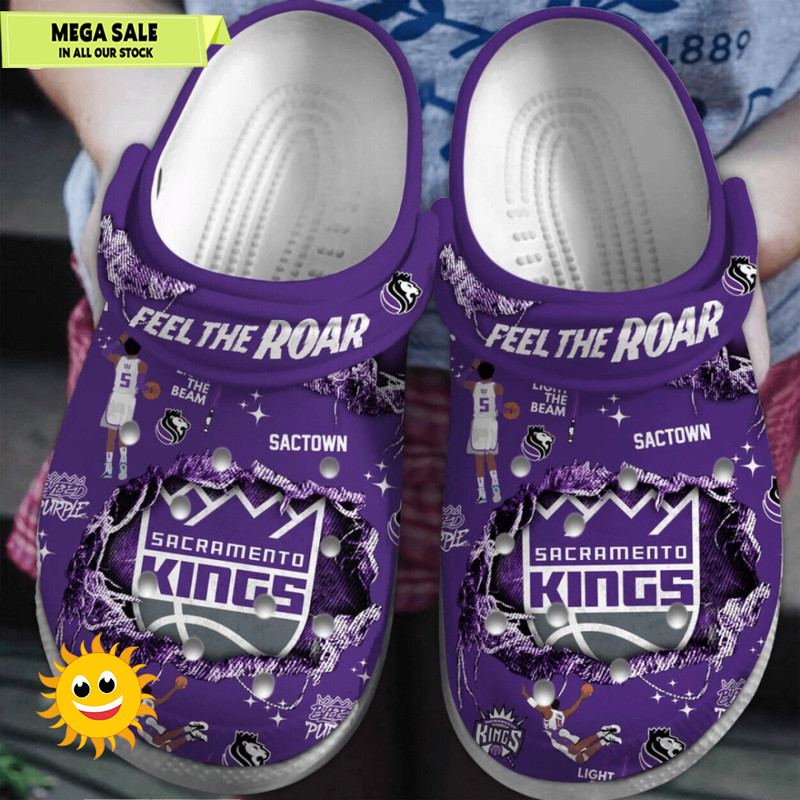 Sacramento Kings NBA Supporters Clogs Shoes Crocs Court Comfort Series 365crocsjpg