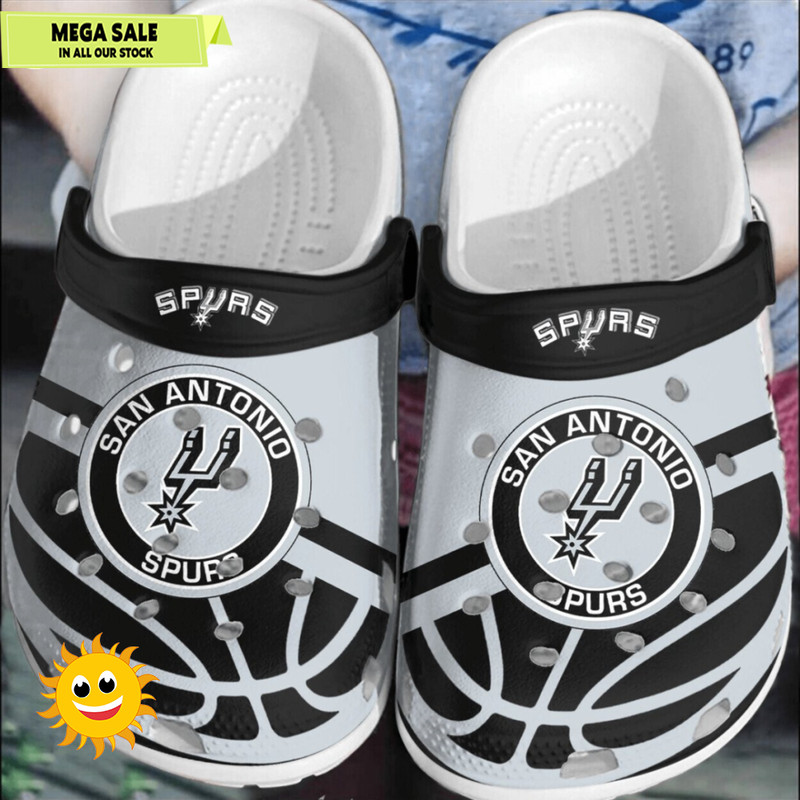 San Antonio Spurs Basketball Comfortable Clogs Crocs Shoes 365crocsjpg