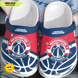 washington wizards basketball clogs shoes crocs comfortable, custom crocs