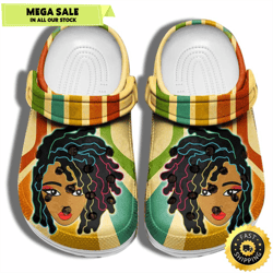 black girl hair juneteenth africa culture black women crocs clogs