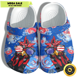 chicken flower america flag shoes gift women - funny stop staring at my cock 4th of july shoes birthday gift