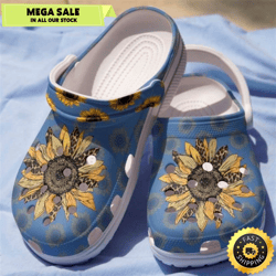 leopard sunflower clogs crocs shoes birthday gifts for grandma mom daughter