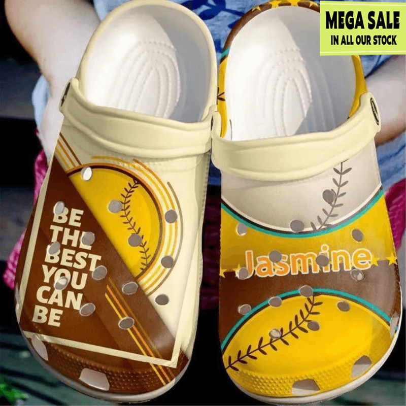 Baseball Personalized Be The Best Crocs Crocband Shoes Custom Crocs 0