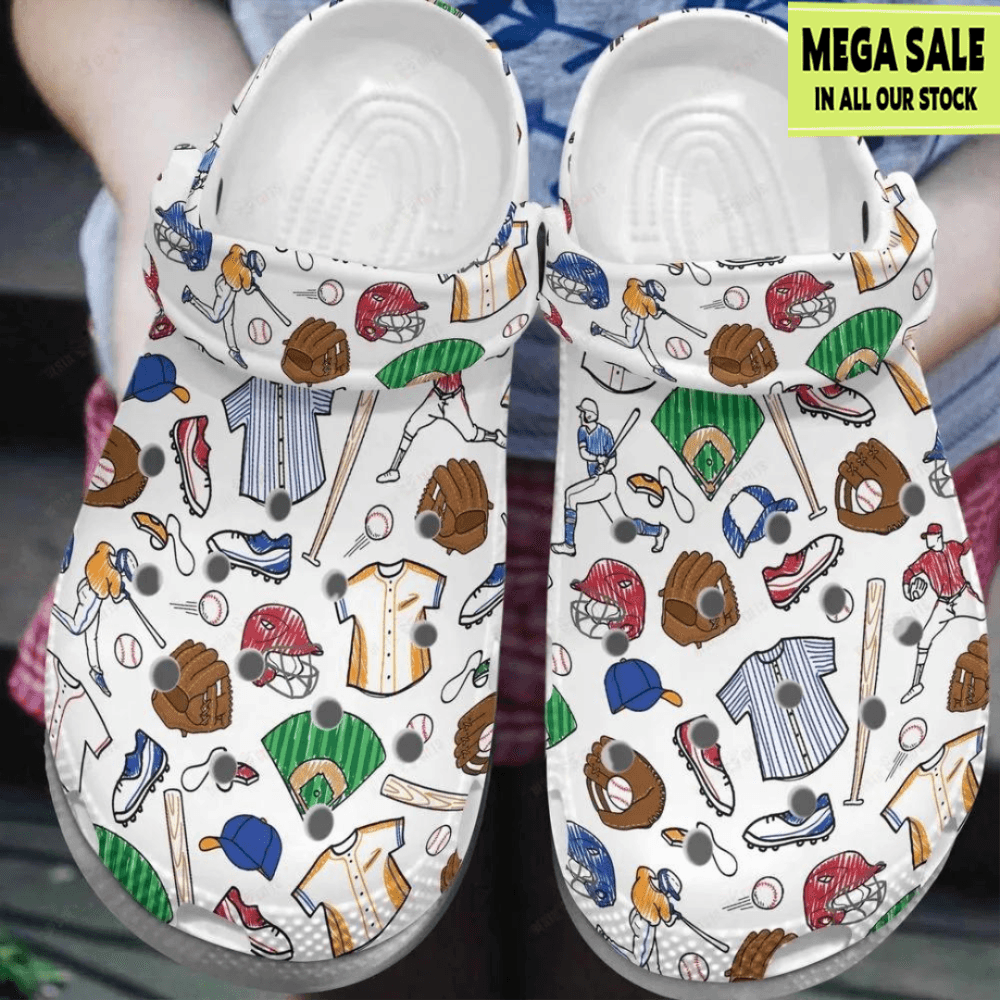 Baseball Crocs Classic Clog Baseball Spirit Crocs Crocband Shoes Custom Crocs 0