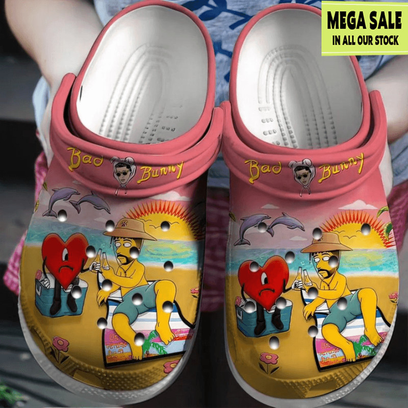 Bad Bunny Clogs Shoes For Mens Womens Custom Crocs 0