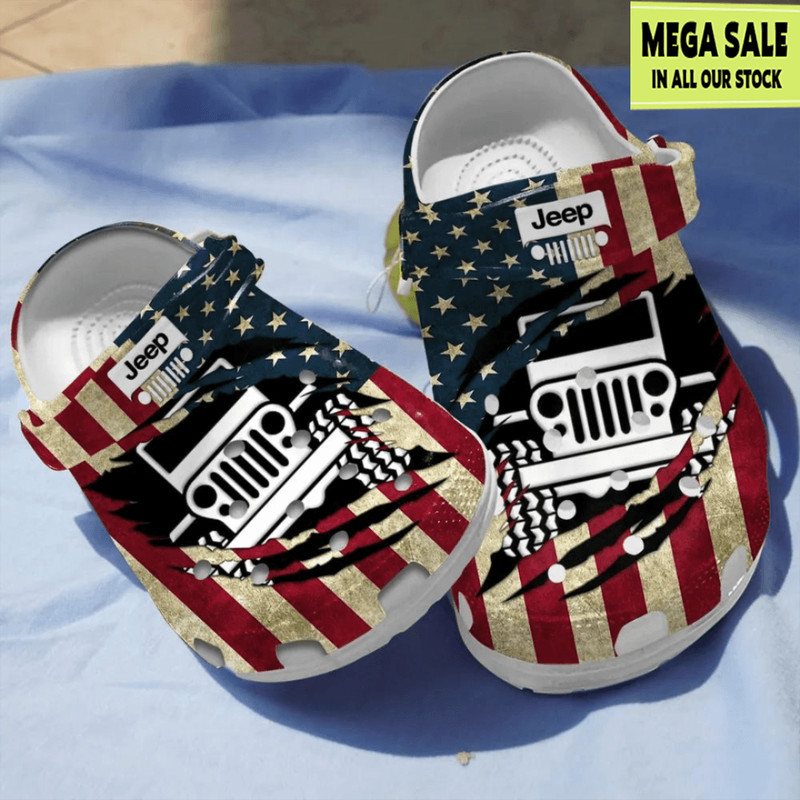 American Jeep Crocs Clog For Mens Womens Custom Crocs 0