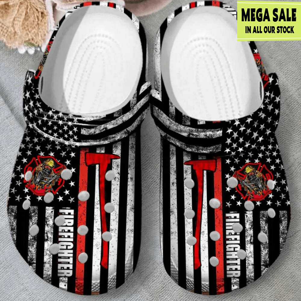 American Firefighter Crocs For Men Custom Crocs 0