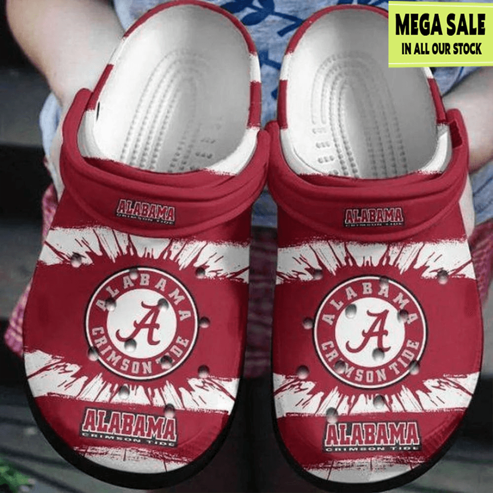 Alabama Crimson Tide Comfortable Crocs For Men Women Custom Crocs 0