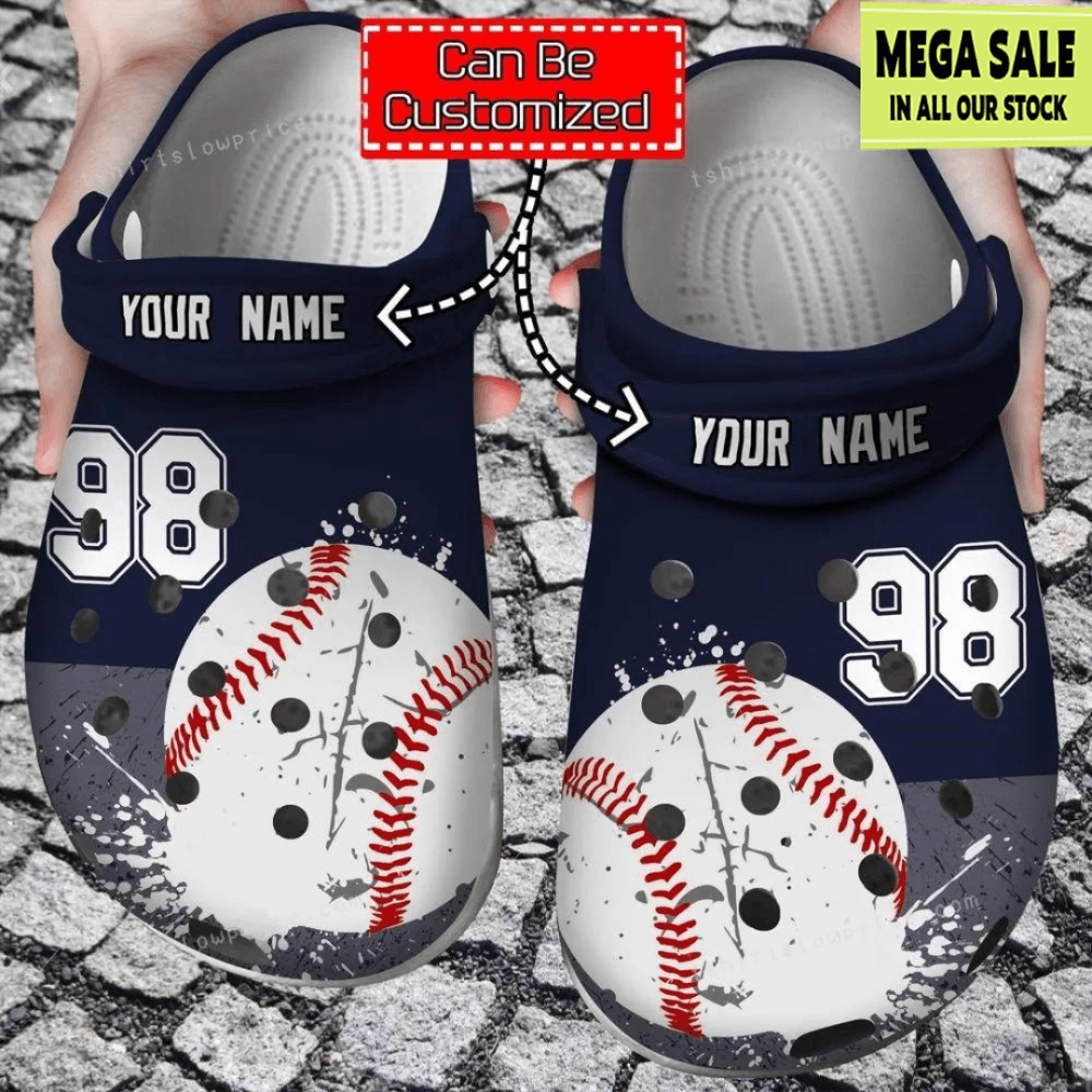 98 Baseball Crocs Clog Shoes Custom Crocs 0