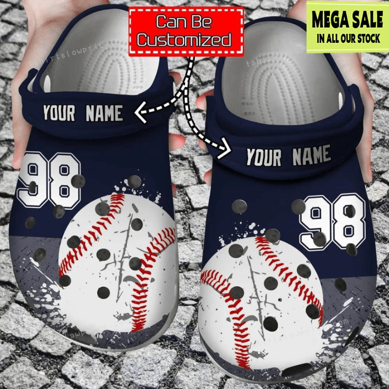 98 Baseball Crocs Clog Shoes Custom Crocs 0