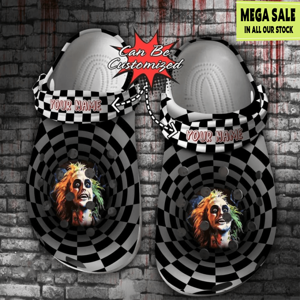 3D Beetlejuice Crocs Clog Shoes Custom Crocs 0