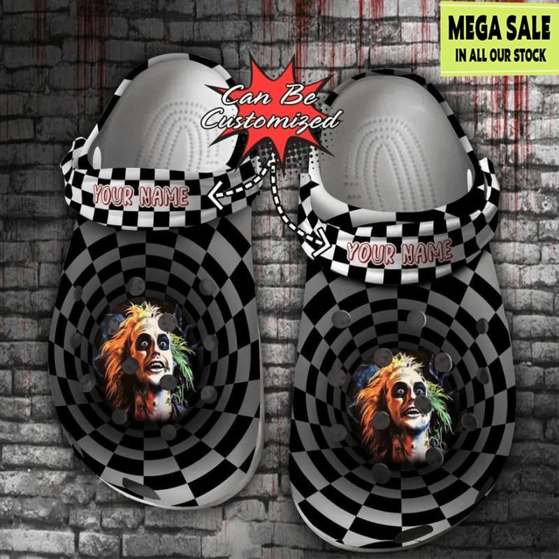 3D Beetlejuice Crocs Clog Shoes Custom Crocs 0
