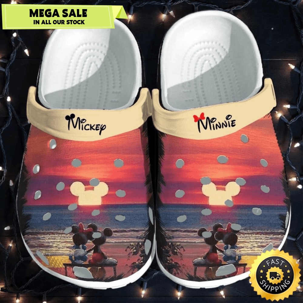 Mickey And Minnie Mouse Crocs Clog Shoes 0
