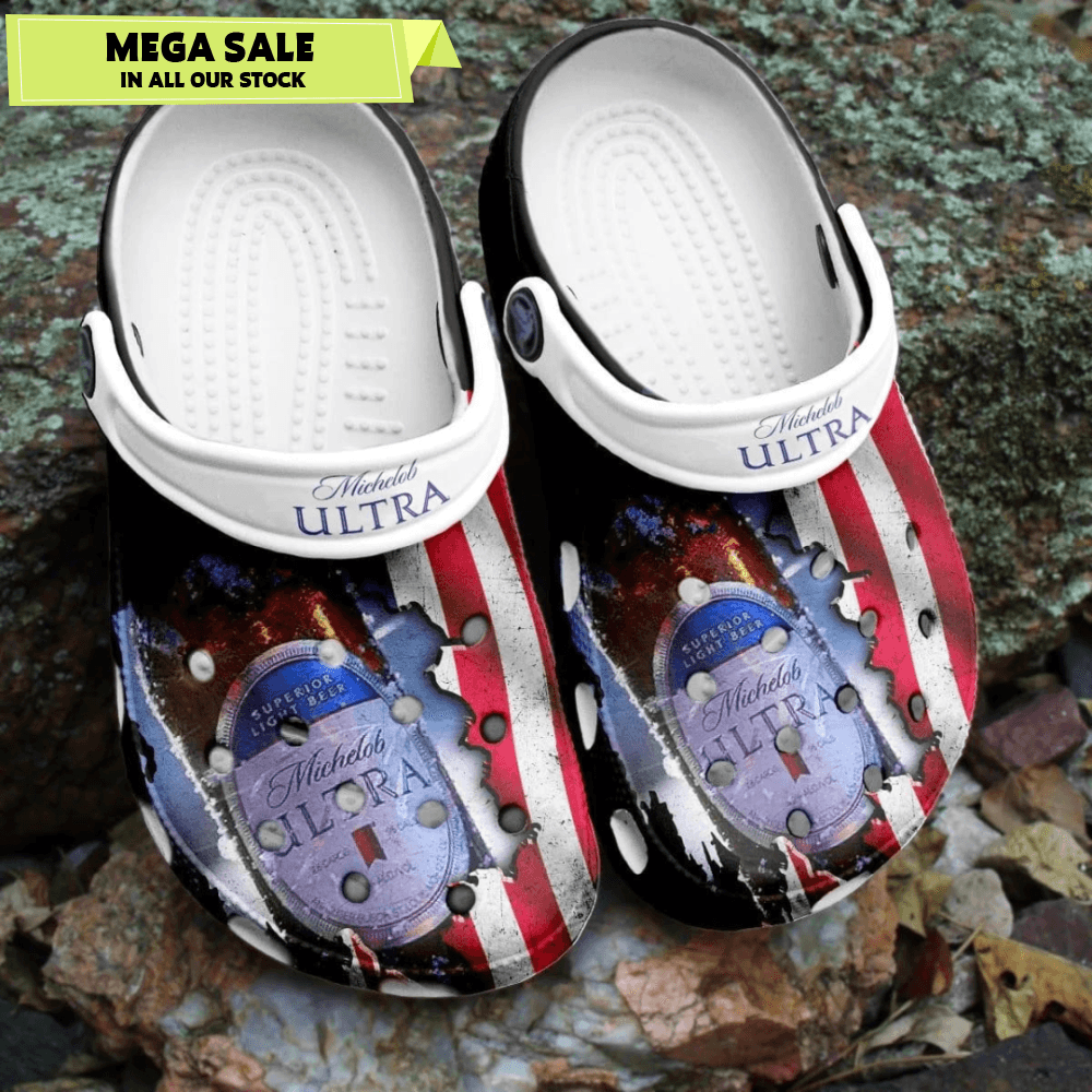 Michelob Ultra Beer Crocband Clogs Comfortable Shoes Crocs For Men Women 0