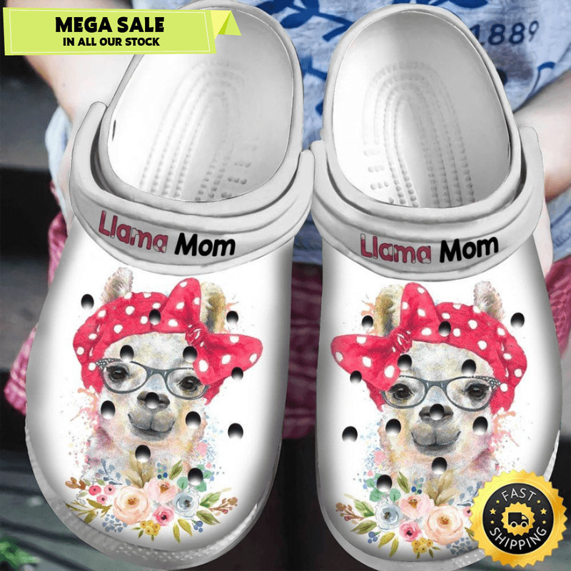 Llama Mom Crocs Classic Clogs Shoes Mothers Day Gift 0