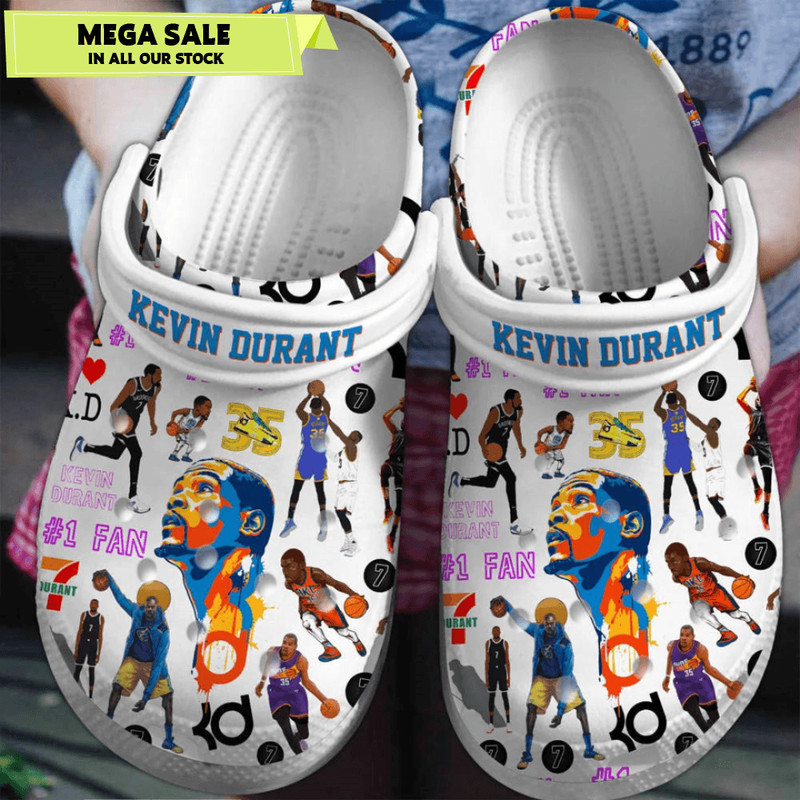 Kevin Durant NBA Sport Crocs Clogs Crocband Shoes Comfortable For Men Women And Kids 0