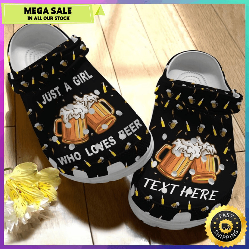 Just A Girl Who Loves Beer Crocs Crocband Clog 0