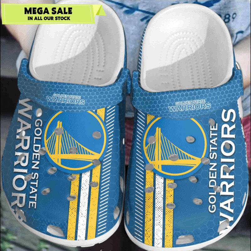 Golden State Warriors Basketball Club Crocband Comfortable Clogs Shoes Crocs For Men Women 0