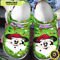 Disney Mickey Mouse Christmas Mickey Green Personalized Name Crocs Clogs Shoes Comfortable For Men 0