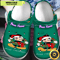 Disney Mickey Mouse Christmas Mickey Green Personalized Name Crocs Clogs Shoes Comfortable For Adul