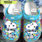 Custom Name Snoopy Flower Crocband Crocs 0