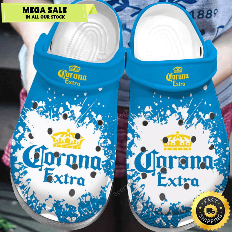 Blue Corona Extra Beer Clog Shoes 0