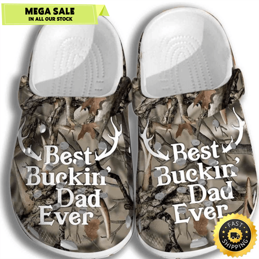 Best Buckin Dad Ever Crocs Crocband Clogs 0