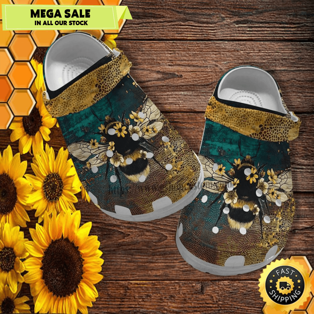 Bee Daisy Boho Twinkle Bee Kind Hippie Daisy Sunflower Shoes Croc Clogs Gift Daughter 0