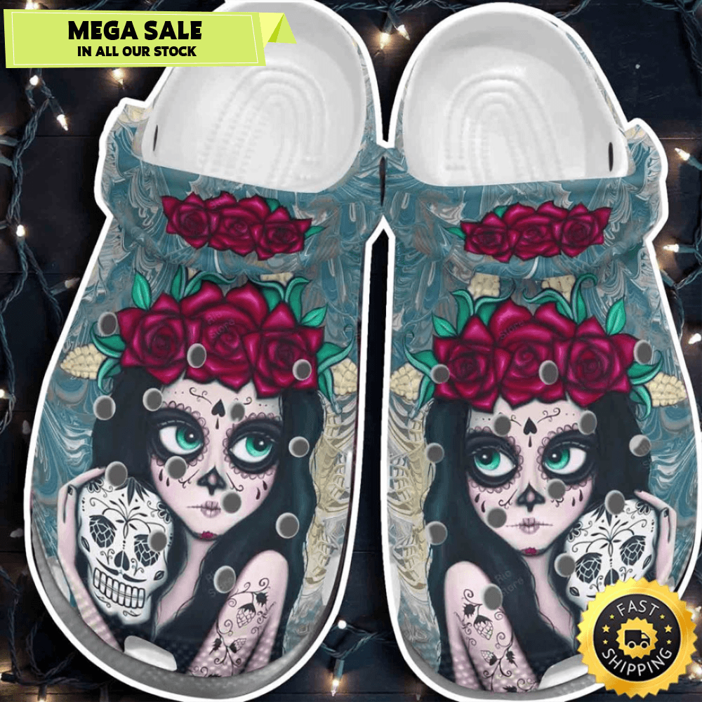 Beautiful Girl Flower Sugar Classic Clogs Shoes 0