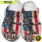 Baseball 4Th Of July Usa Flag Crocband Clogs 0