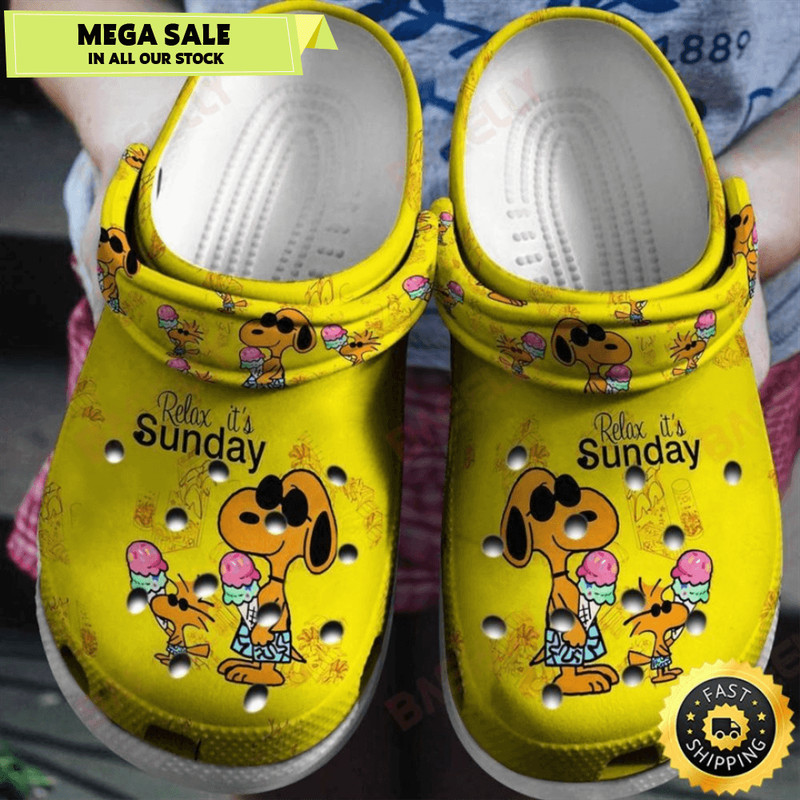Baeelly Snoopy Crocs Crocband Clog Shoes 0