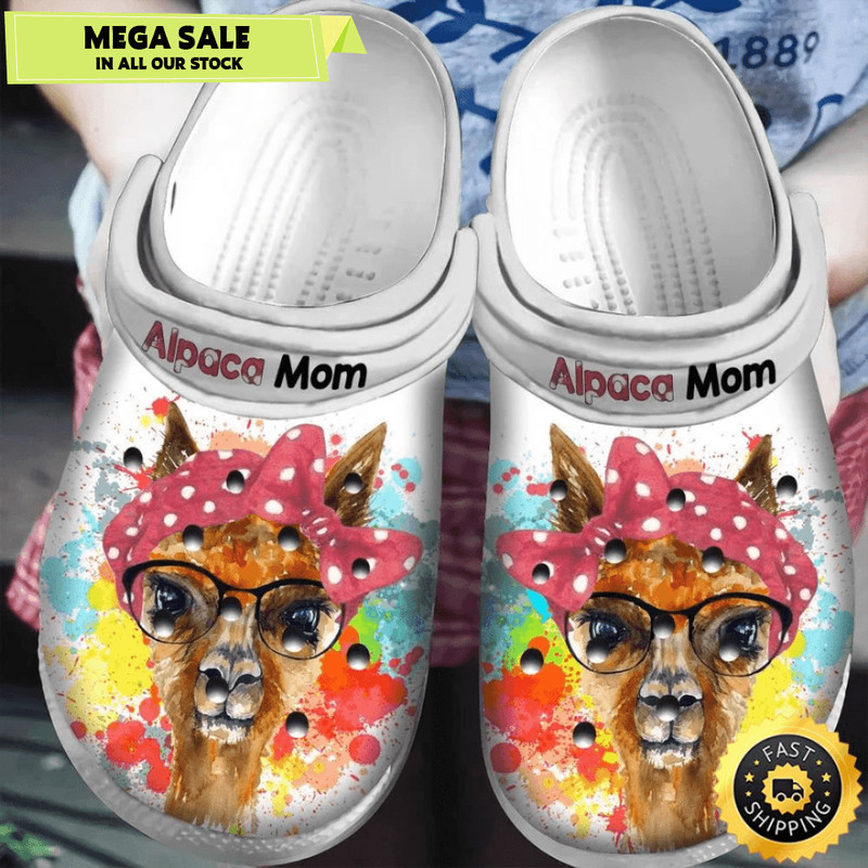 Alpaca Mom Crocs Classic Clogs Shoes Mothers Day Gift 0