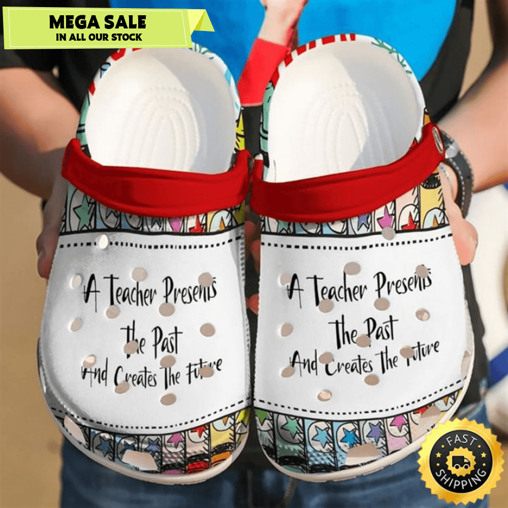 A Teacher Presents The Past And Creates The Future Crocs Crocband Clog Shoes 0