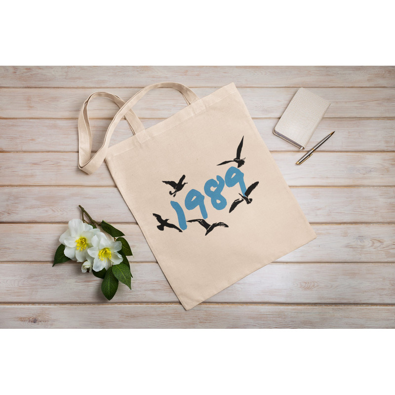 Taylors Swift Album 1989 Eco Tote Bag Reusable Cotton Canvas Tote Bag Sustainable Bag Perfect Gift Taylor Swift Tote Bag 1989 6.jpg