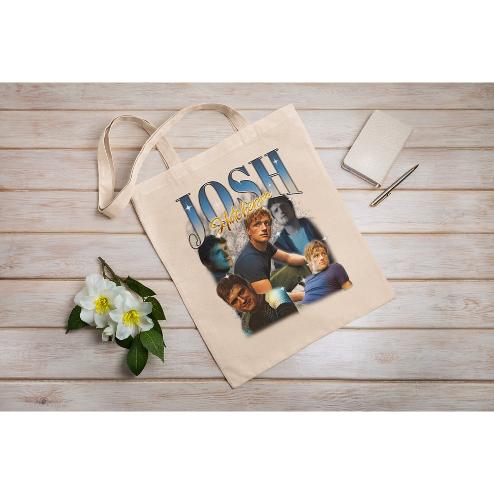 Vintage 90s Graphic Style Limited Josh Hutcherson Eco Tote Bag Cotton Canvas Tote Bag Sustainable Perfect Gift Christmas Gift Actor Tote Bag 1.jpg