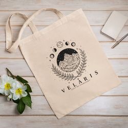 velaris tote bag  velaris city of starlight tote bag  cotton canvas tote bag  sustainable bag  tote bag  perfect gift