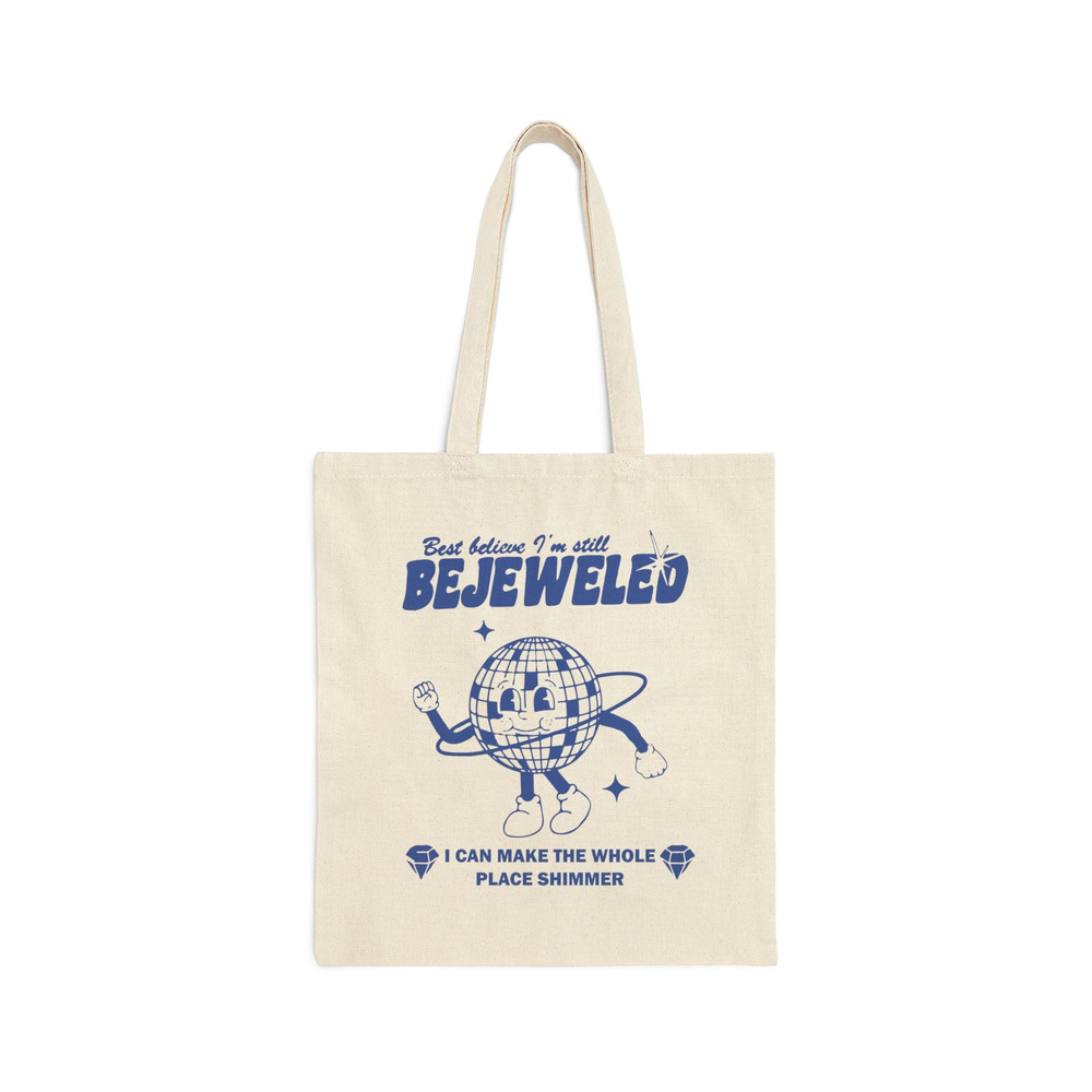 Taylor Swiftie Merch Canvas Tote Bag, Eras Tour Tote, Midnights Decor, Reputation Merch, Bejeweled.jpg