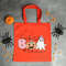 Fabboolous Tote Bag, Halloween Season Shoulder Bag, Autumn Canvas Bag, Grinning Pumpkin Ghost, Halloween Gift Bag, Boo Crew, Witchy Vibes.jpg