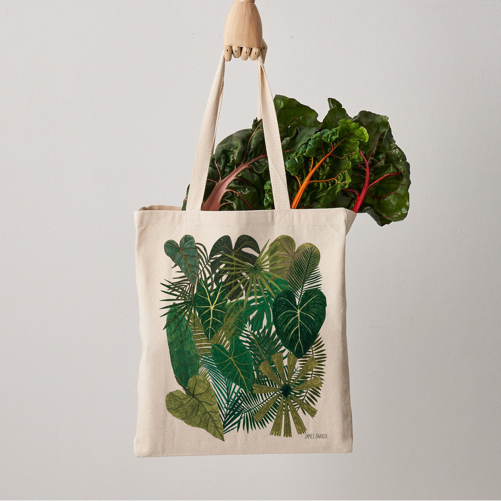 Botanical Plants Canvas Tote Bag, Plant bag, botanical print, shopper, shoulder bag, fair trade, botanical bag, gift for her, shopper bag.jpg