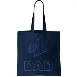 1 Dad Number One Logo Tote Bag