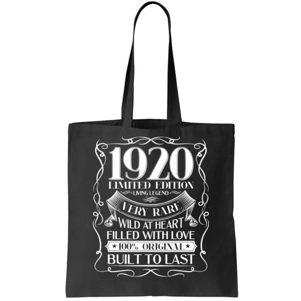 1920 Rare Limited Edition Legend 100th Birthday Tote Bag.jpg