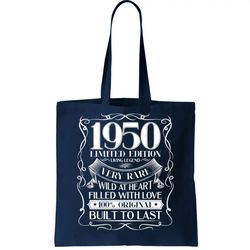 1950 Rare Limited Edition Legend 70th Birthday Tote Bag