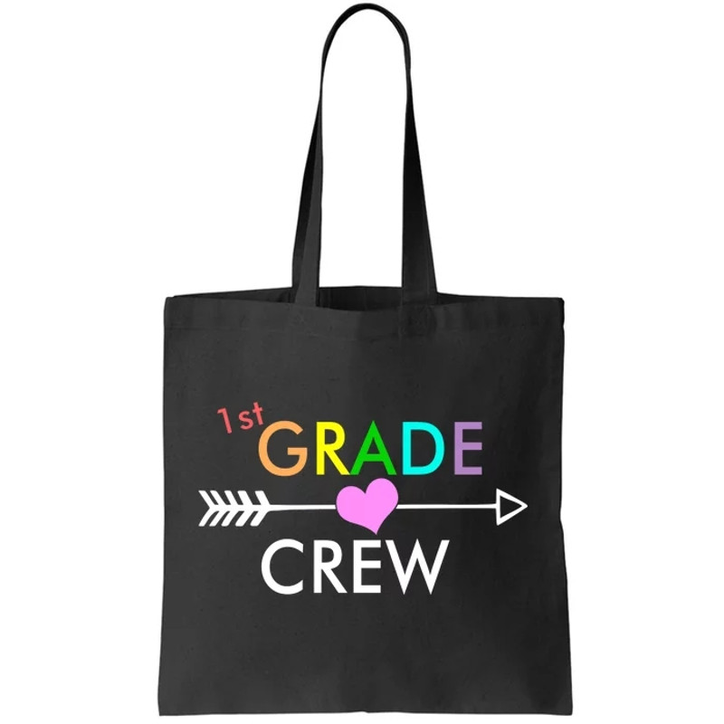 1st Grade Crew Arrow Heart Tote Bag.jpg