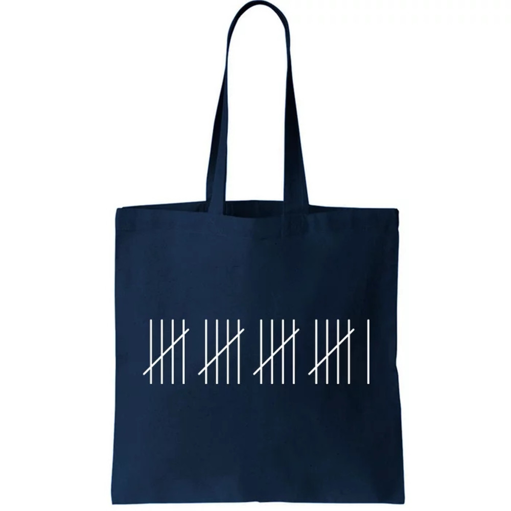 21 Twenty-One Years Old 21st Birthday Lines Tote Bag.jpg