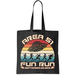 area 51 fun run september 20 2019 vintage tote bag
