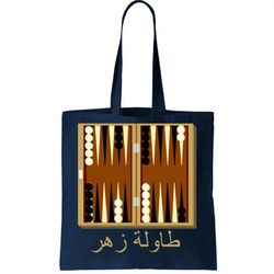 Backgammon Board In Arabic Tote Bag