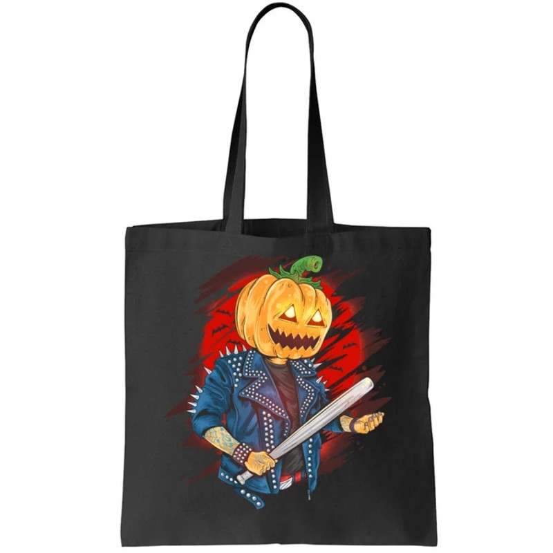 Biker Pumpkin Cool Halloween Tote Bag.jpg