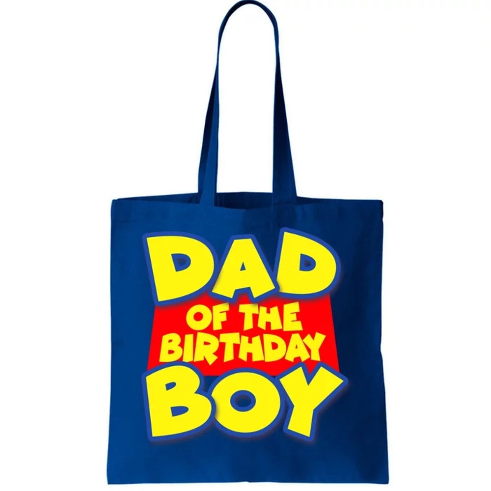 Cartoony Dad of the Birthday Boy Tote Bag.jpg